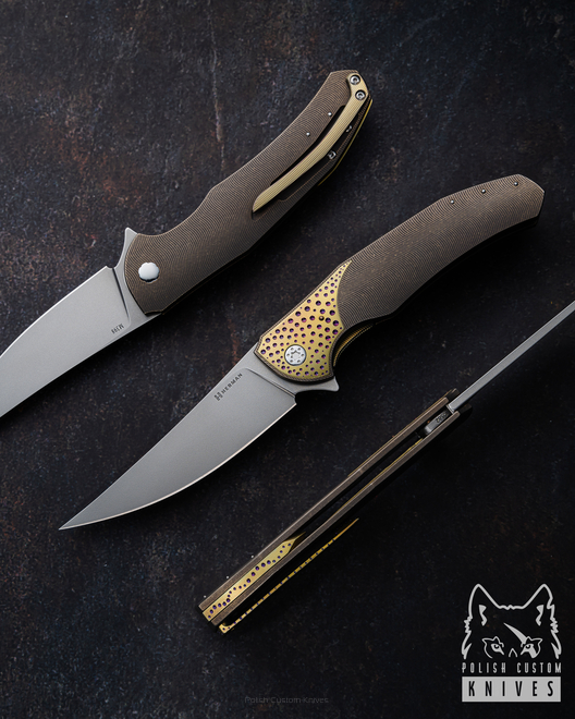 FOLDING KNIFE FOLDER ISHTAR 582 M398 HERMAN KNIVES