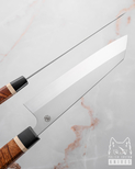 Buy KITCHEN MEAT KNIFE BUNKA 1 AEB-L STABILIZED ALDER G-CUSTOM KNIVES