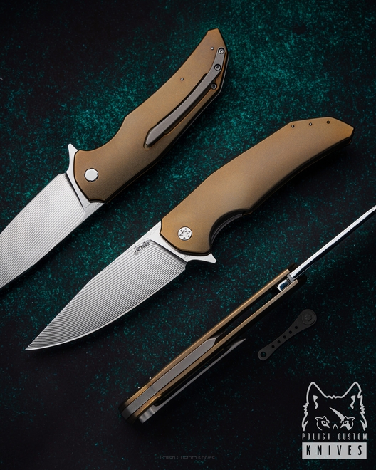 FOLDING KNIFE FOLDER DRAGONFLY 213 ALLEIMA HERMAN KNIVES