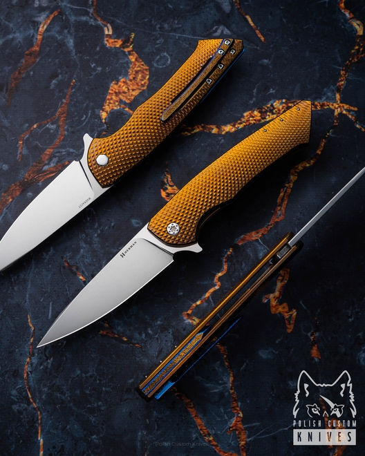 FOLDING KNIFE FOLDER SLIM #0661 MAGNACUT HERMAN KNIVES