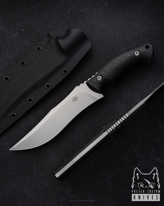 LARGE TACTICAL KNIFE CHIMERA 1 M390 CARBON FIBRE KD