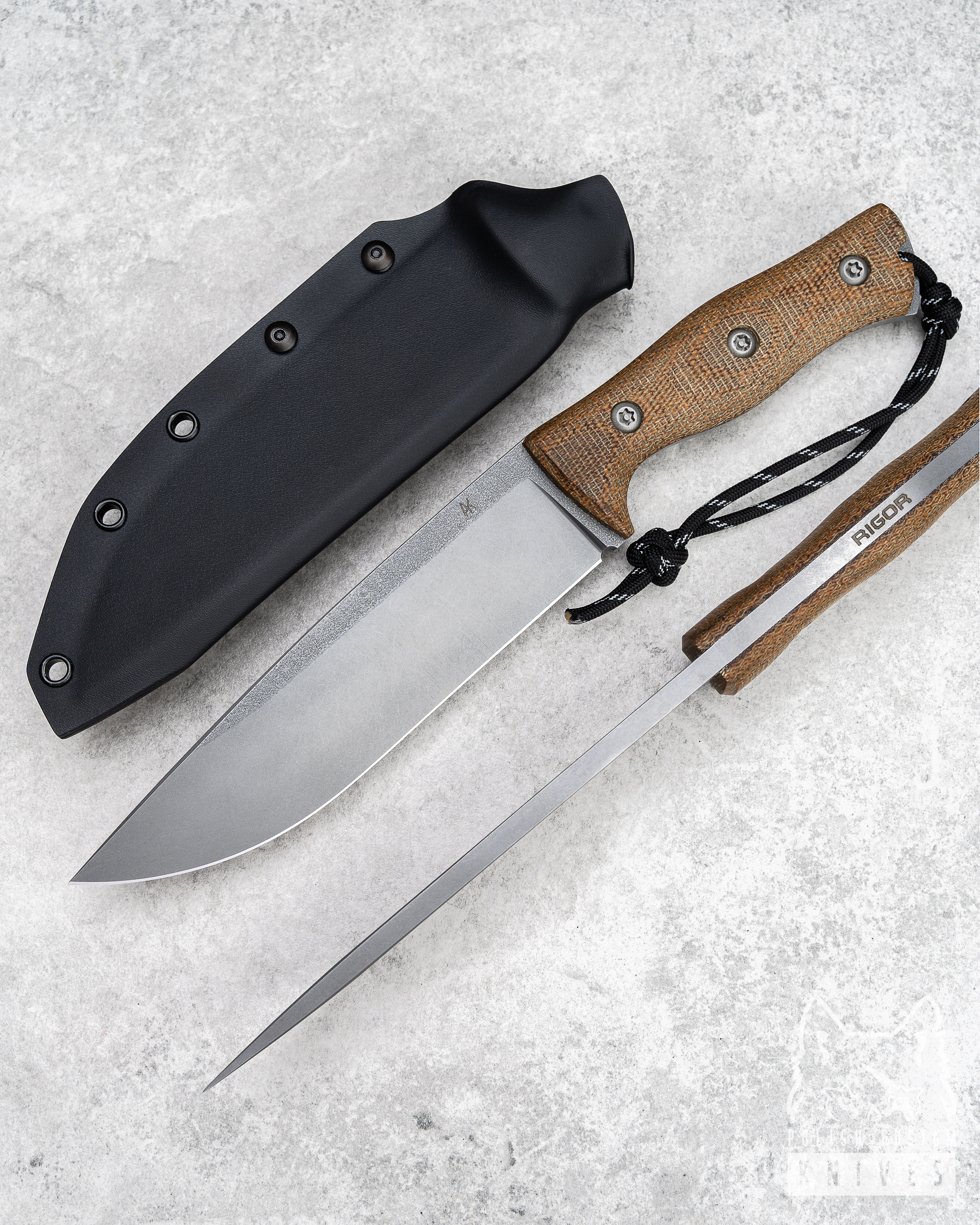 Buy LARGE SURVIVAL TACTICAL KNIFE KRYPTON 170 9 CPM 3V MICARTA AK KNIVES