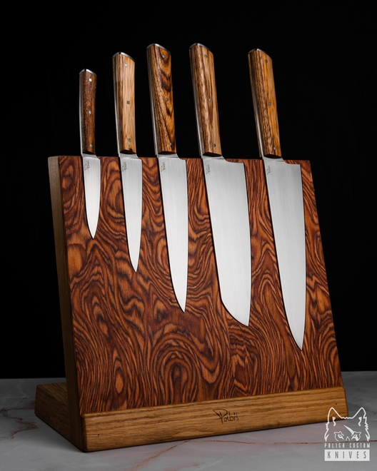 KITCHEN KNIFE SET 3 K110 D2 ZEBRANO PABIŚ KNIVES