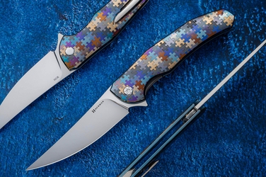 FOLDING KNIFE FOLDER ISHTAR #0655 M390 HERMAN KNIVES
