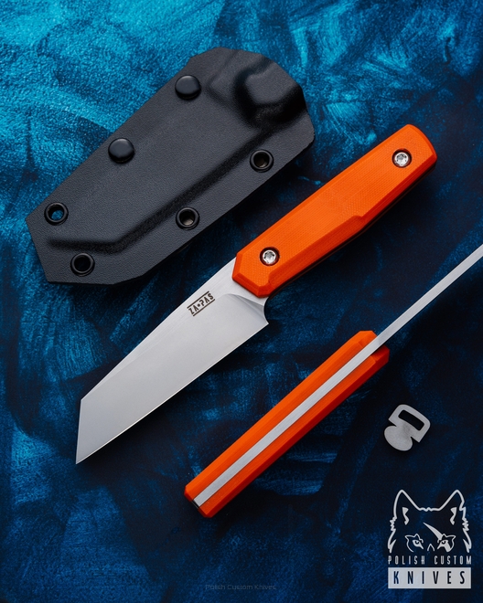 SURVIVAL KNIFE GEO ORANGE  NC11LV G10 ZAPAS KNIVES