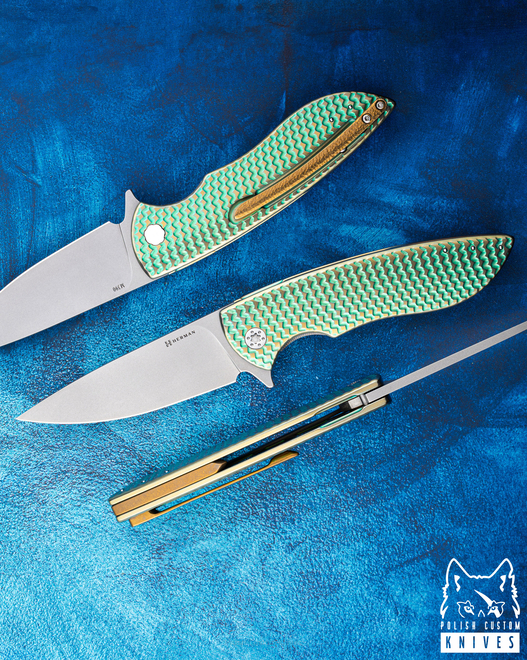 FOLDING KNIFE FOLDER STING #0919 M390 HERMAN KNIVES