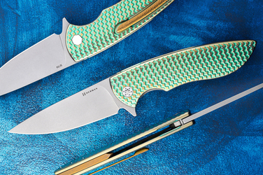 FOLDING KNIFE FOLDER STING #0919 M390 HERMAN KNIVES