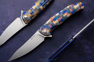 FOLDING KNIFE FOLDER ISHTAR #0780 MAGNACUT PUZZLE HERMAN KNIVES