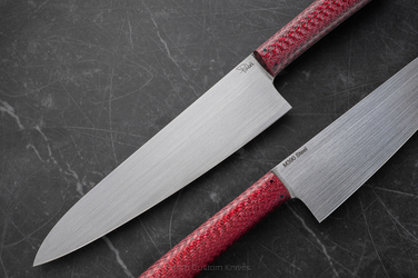 KITCHEN KNIFE CHEF 210 15 M390 RED TWILL PABIS