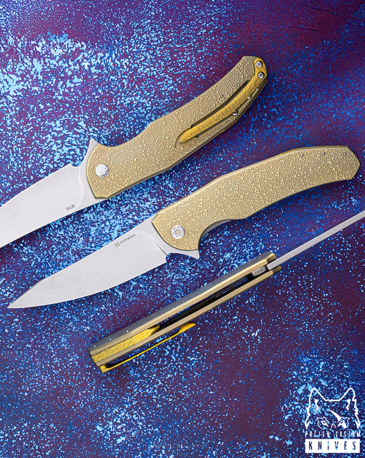 FOLDING KNIFE FOLDER  ISHTAR #0842 M390 HERMAN KNIVES