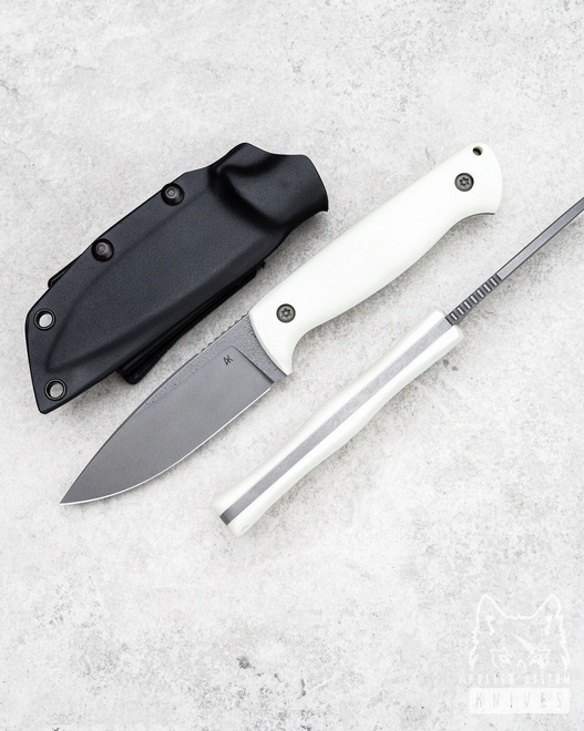 SURVIVAL KNIFE AGOR EDC 100 O2 G10 WHITE 3 AK