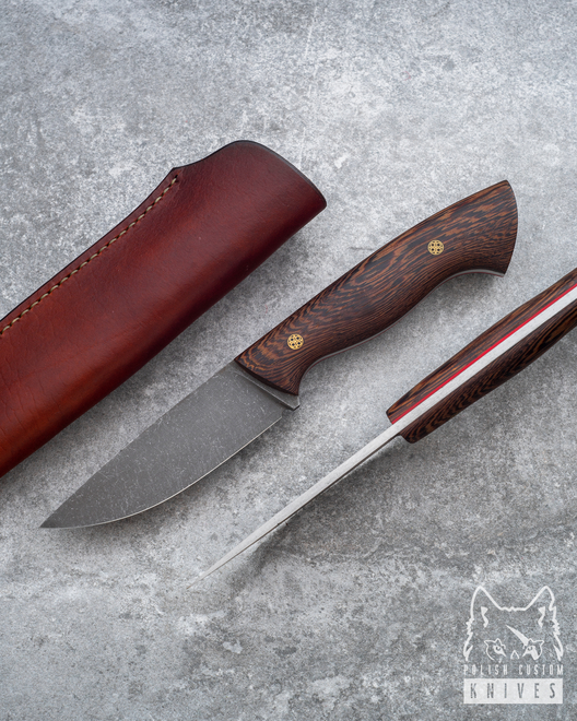 HUNTER WENGE, MOZAIC PINS + LEATHER  BLACK ML TD