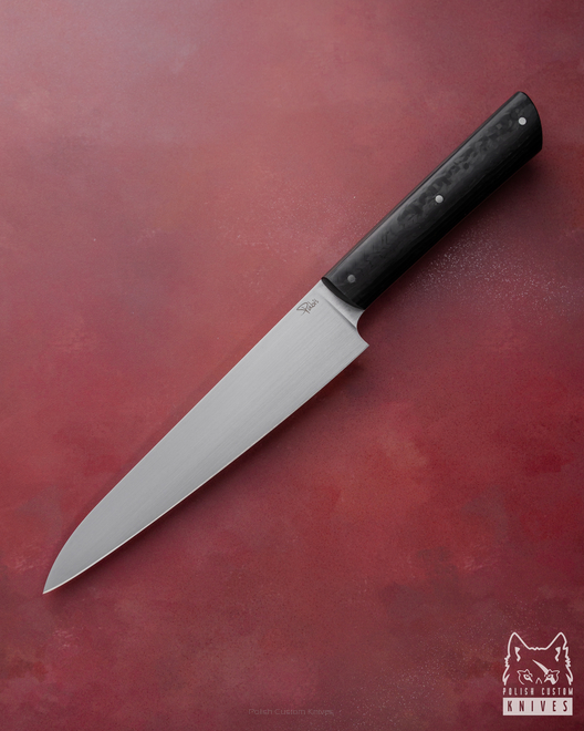 KITCHEN KNIFE HANDY PETTY 160 26 K110 CARBON FIBER PABIS KNIVES