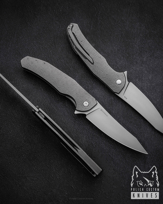 FOLDING KNIFE FOLDER ISHTAR #0561 M390 HERMAN KNIVES