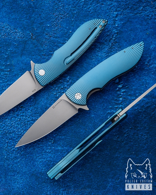 FOLDING KNIFE FOLDER STING 526 M390 HERMAN KNIVES