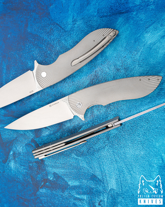 FOLDING KNIFE FOLDER BIG STING #0024 M398 HERMAN KNIVES