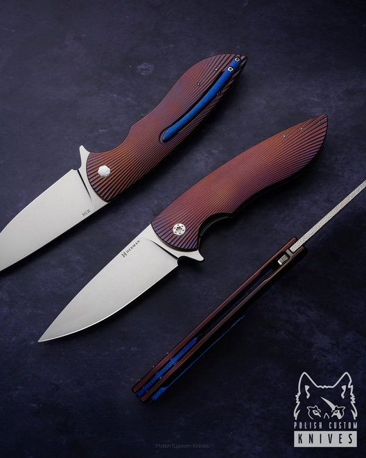 FOLDING KNIFE FOLDER BIG STING #0020 M398 HERMAN KNIVES