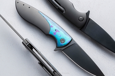 FOLDING KNIFE FOLDER STING #0598 M398 DLC LEFTY HERMAN KNIVES