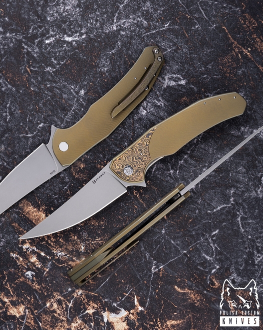 FOLDING KNIFE FOLDER ISHTAR 611 M398 HERMAN KNIVES