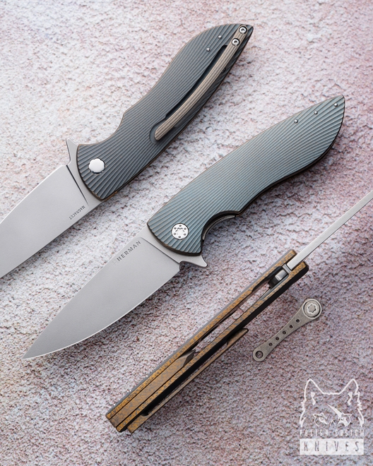 FOLDING KNIFE FOLDER STING 480 MAGNACUT HERMAN KNIVES