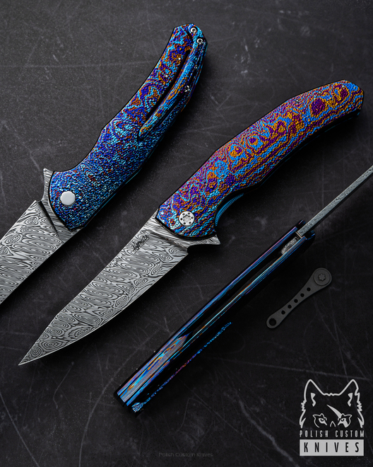 FOLDING KNIFE FOLDER ISHTAR 5 TIMASCUS DAMASTEEL HERMAN