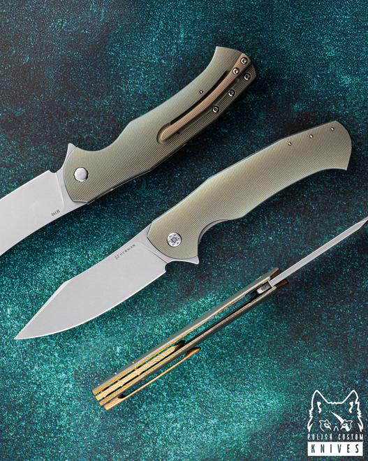 FOLDING KNIFE FOLDER MANTIS #0288 M390 HERMAN KNIVES