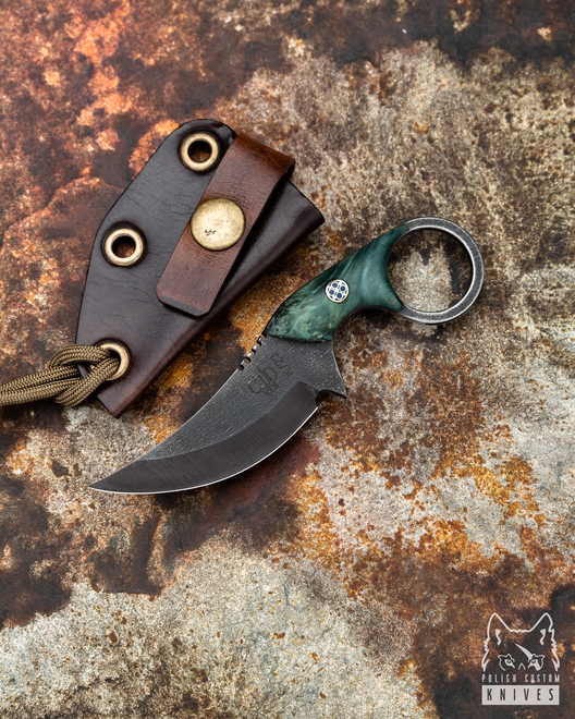 NECK KNIFE SUŁTAN+ STABILIZED WOOD 3