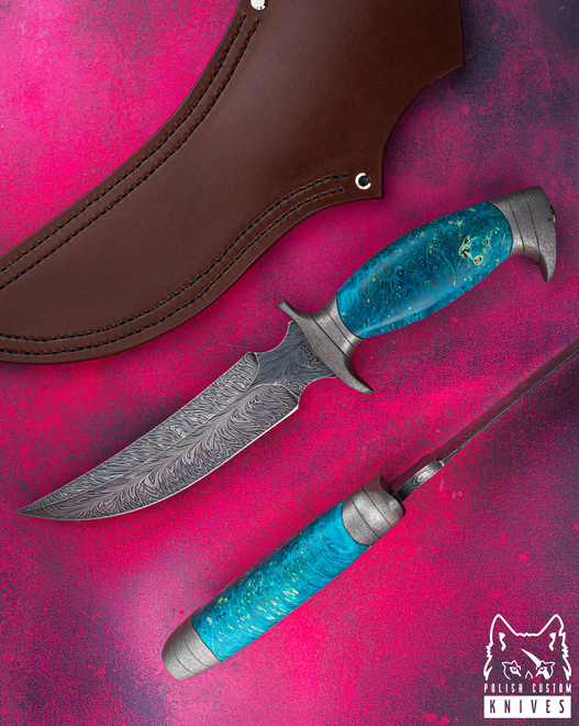 SURVIVAL TACTICAL KNIFE GAGARA 4 JANAS DAMASCUS