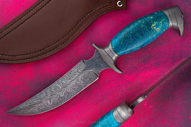 SURVIVAL TACTICAL KNIFE GAGARA 4 JANAS DAMASCUS