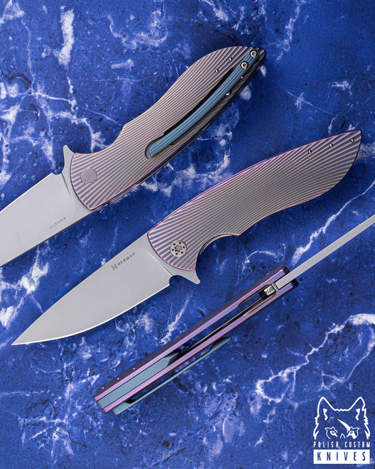 FOLDING KNIFE FOLDER STING #0774 MAGNACUT HERMAN KNIVES