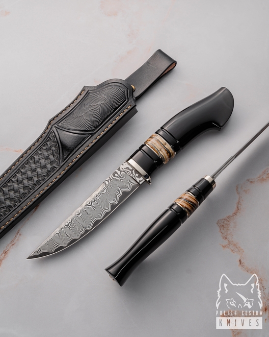 HUNTING KNIFE BUFFALO HERITAGE 4 GRIMAKO GREG FORGE