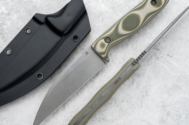 TACTICAL KNIFE WARRIOR O2 TOXIC OLIVE G10 AK