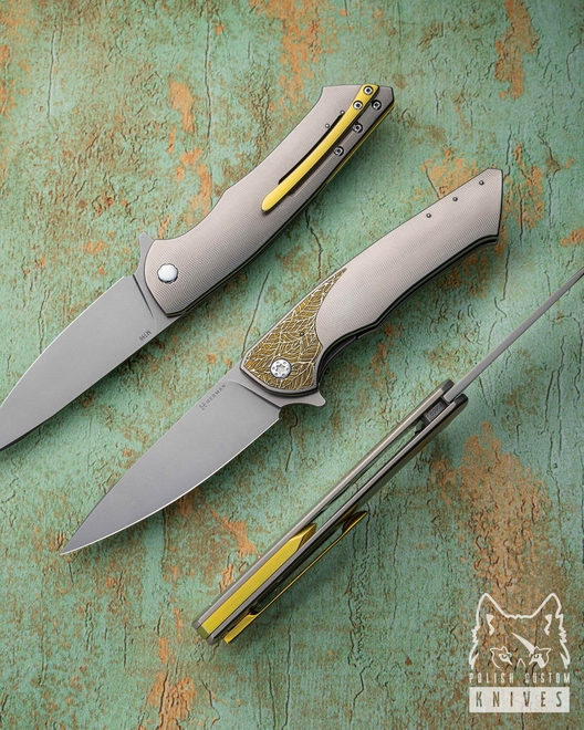 FOLDING KNIFE FOLDER SLIM #0650 M390 HERMAN KNIVES