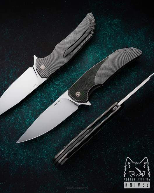 FOLDING KNIFE FOLDER DRAGONFLY #0402 M390 HERMAN KNIVES
