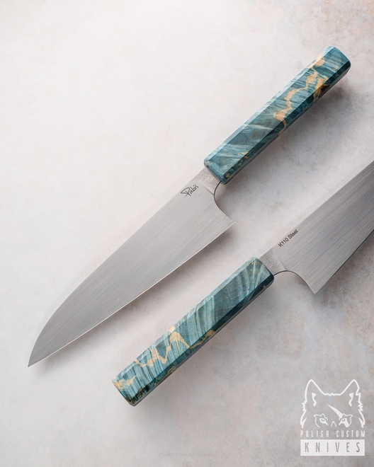 KITCHEN KNIFE GYUTO 190 4 D2 STABILIZED WOOD PABIS