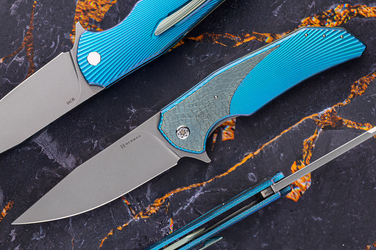 FOLDING KNIFE FOLDER DRAGONFLY #0394 M390 HERMAN KNIVES