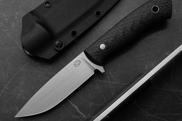 SURVIVAL EDC KNIFE TRAVELER ELMAX 1 CARBON FIBER KD KNIVES