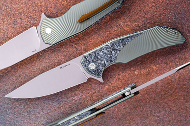FOLDING KNIFE FOLDER DRAGONFLY #0533 M398 HERMAN KNIVES