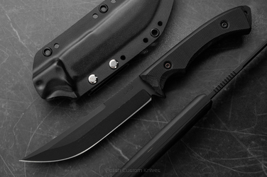 TACTICAL KNIFE PHANTOM BLACK G10 LKW KNIVES