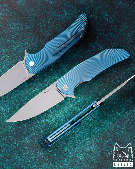 FOLDING KNIFE FOLDER DRAGONFLY #0415 M390 HERMAN KNIVES