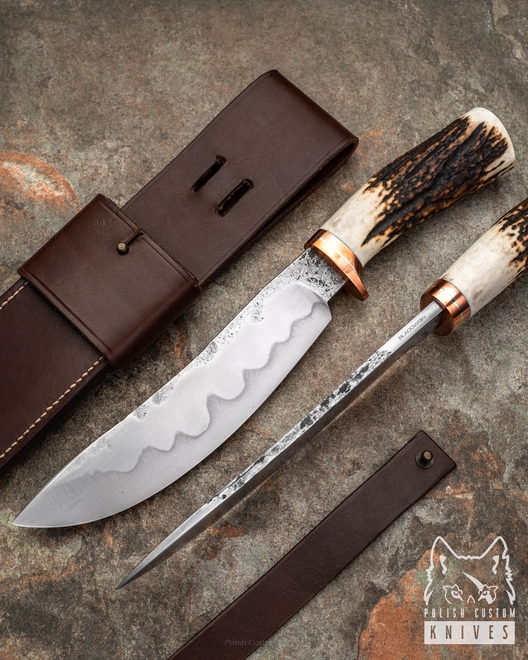 TACTICAL KNIFE HUNTERS BOWIE SELECTIVELY HARDENED