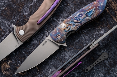 FOLDNIG KNIFE FOLDER MICRO STING GROGU 1 M398 HERMAN PIMPED by MICHO