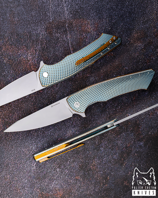 FOLDING KNIFE FOLDER SLIM #0682 M390 HERMAN KNIVES