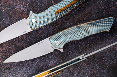 FOLDING KNIFE FOLDER SLIM #0682 M390 HERMAN KNIVES