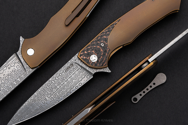 FOLDING KNIFE SLIM 26 DAMASTEEL HERMAN 