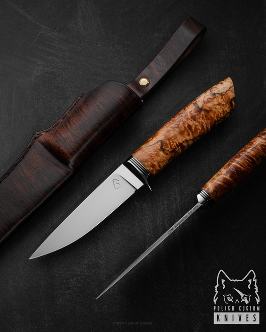 HUNTING KNIFE HUNTER 11 MAGNACUT KARELIAN BIRCH MOONSHINE KNIVES