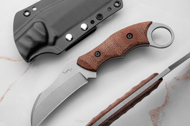 TACTICAL EDC KNIFE PRIMAL HUNTER MICARTA N690 LKW KNIVES