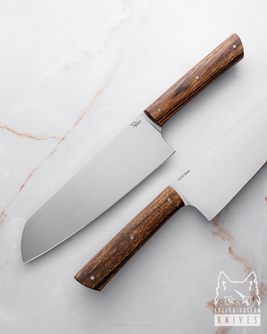 KITCHEN KNIFE SANTOKU 180 29 K110 ZEBRANO PABIS KNIVES