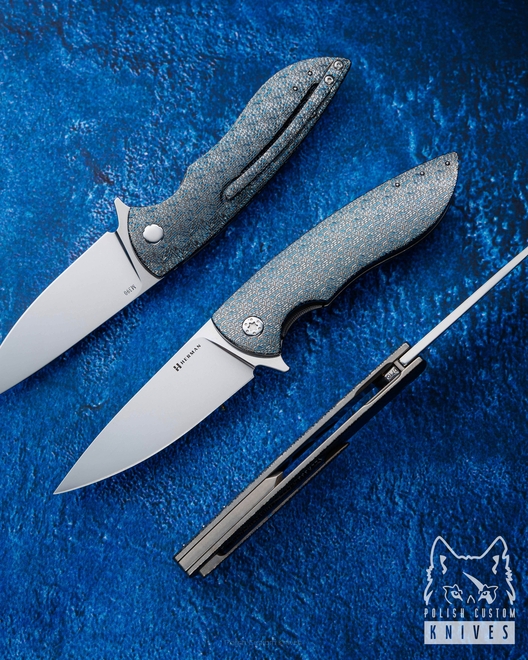 FOLDING KNIFE FOLDER STING #0711 M390 TESSERACT HERMAN KNIVES