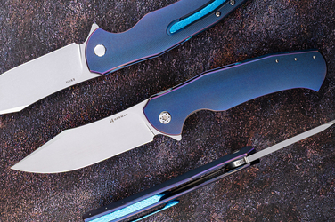 FOLDING KNIFE FOLDER MANTIS #0452 RWL34 HERMAN KNIVES